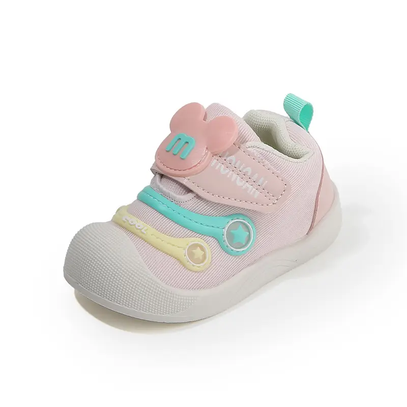 Pink Caterpillar Toddler Shoes with Velcro Closure