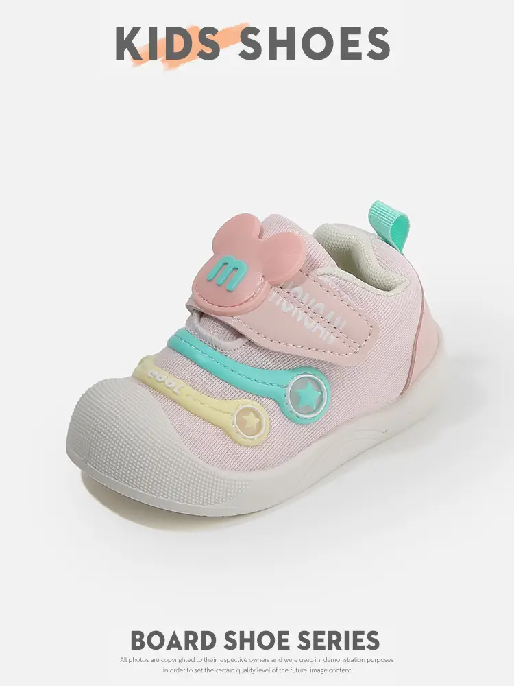 Pink Caterpillar Toddler Shoes with Velcro Closure — feature 3