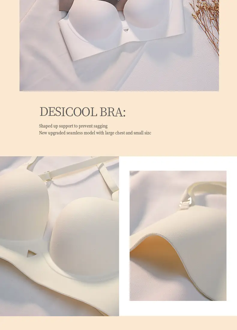 Summer U-Shaped Beautiful Back Bra for Women with Small Breasts, Push-Up and Enlargement, Anti-Sagging Sling, Seamless Bra, Thin Vest — feature 14