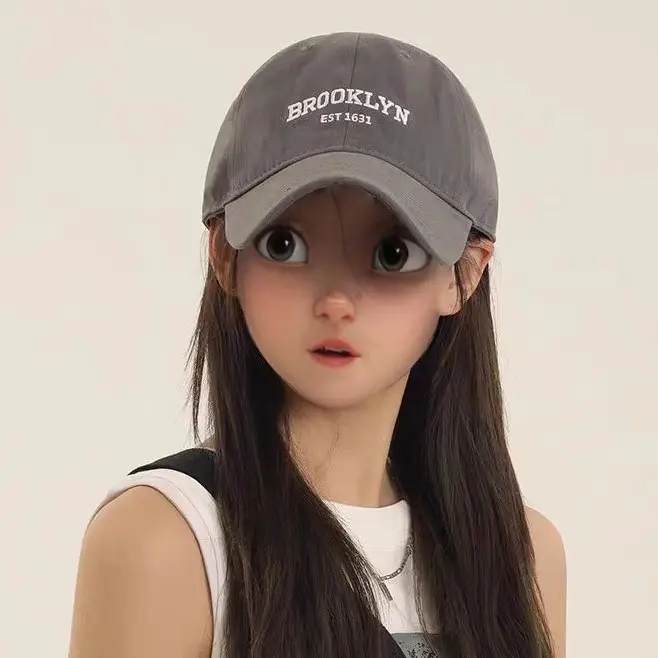 Brooklyn Navy Baseball Cap for Women Face-Slimming Cap - Image 7