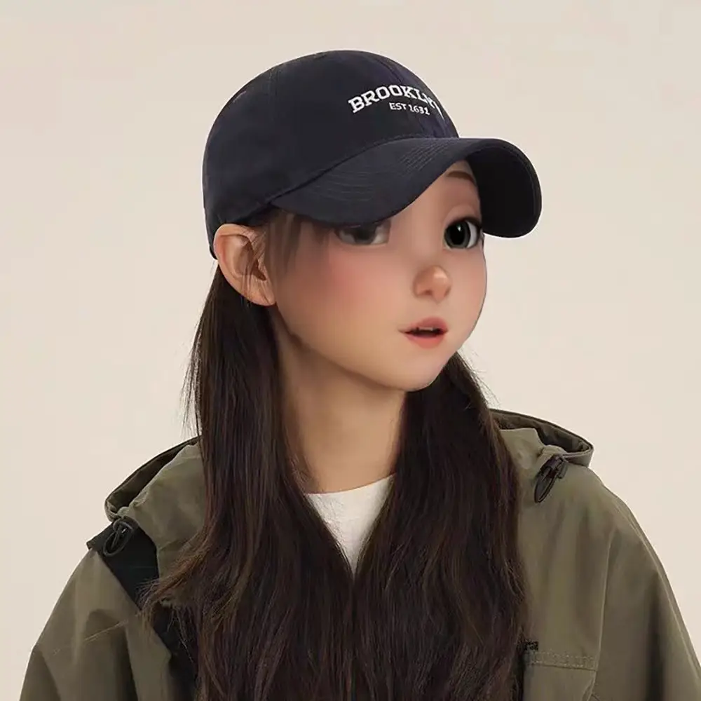 Brooklyn Navy Baseball Cap for Women Face-Slimming Cap - Image 9
