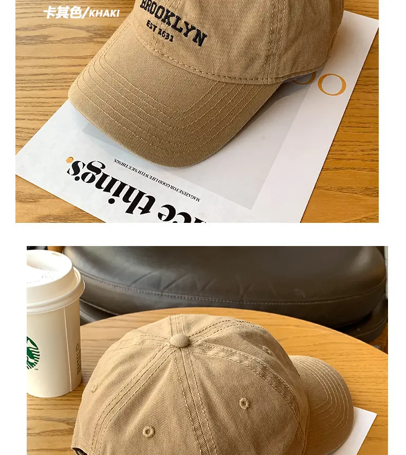 Brooklyn Navy Baseball Cap for Women Face-Slimming Cap — feature 10