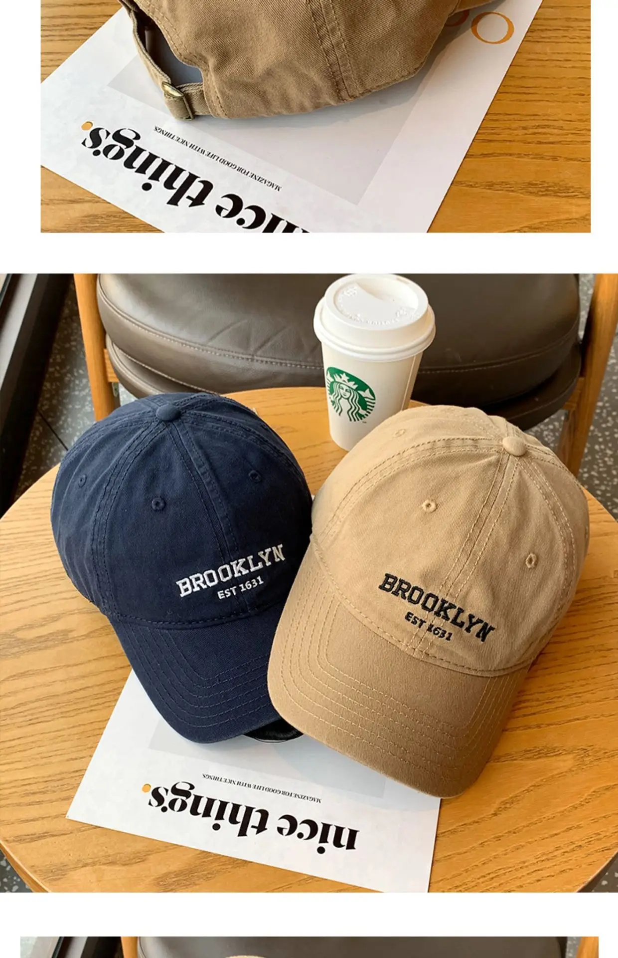 Brooklyn Navy Baseball Cap for Women Face-Slimming Cap — feature 11