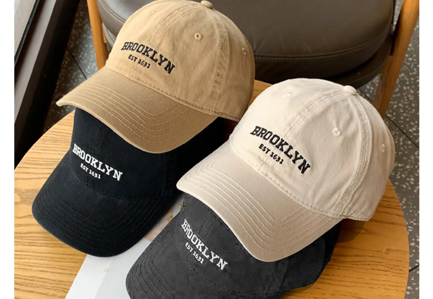 Brooklyn Navy Baseball Cap for Women Face-Slimming Cap — feature 12