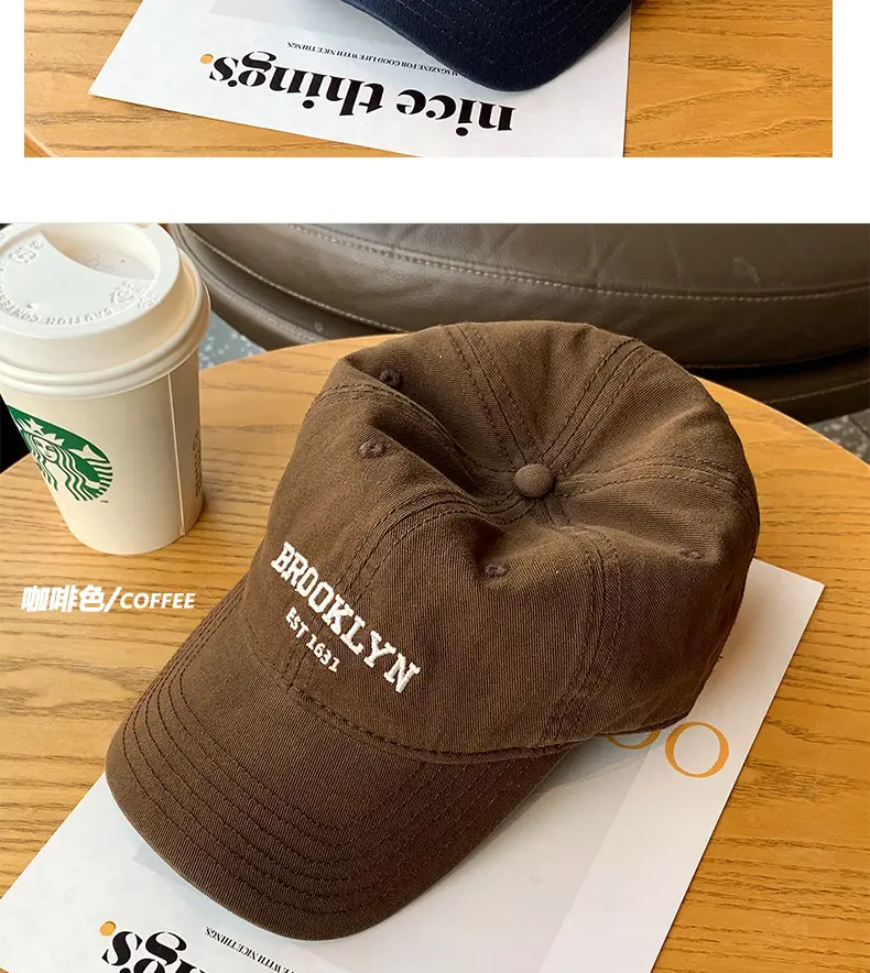 Brooklyn Navy Baseball Cap for Women Face-Slimming Cap — feature 14