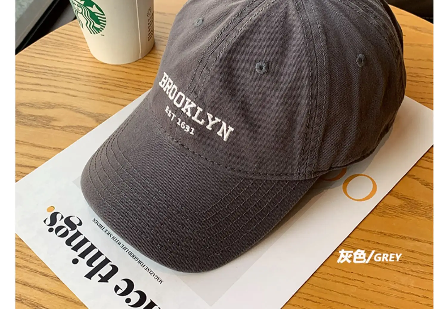 Brooklyn Navy Baseball Cap for Women Face-Slimming Cap — feature 16