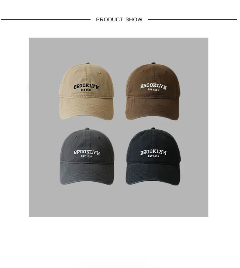 Brooklyn Navy Baseball Cap for Women Face-Slimming Cap — feature 5