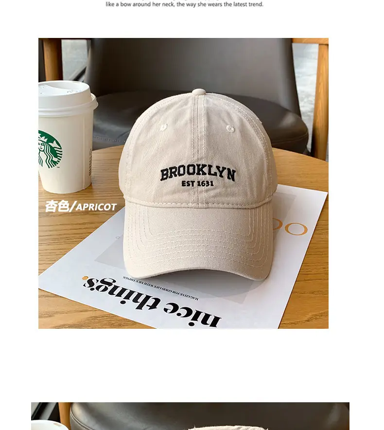 Brooklyn Navy Baseball Cap for Women Face-Slimming Cap — feature 6