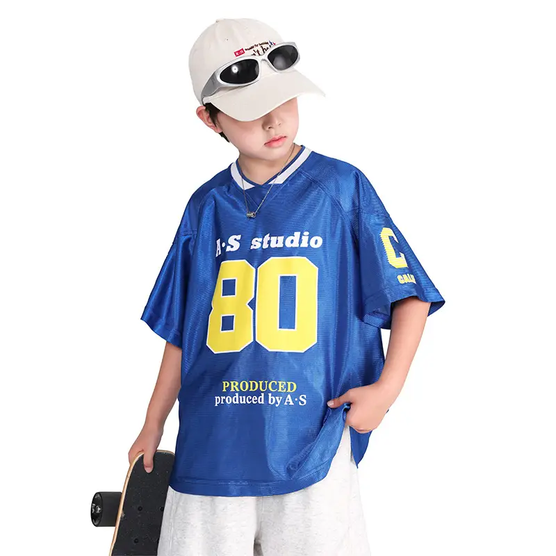 Boys Summer Ice Silk T-Shirt 2026 White 80 Design - Image 6