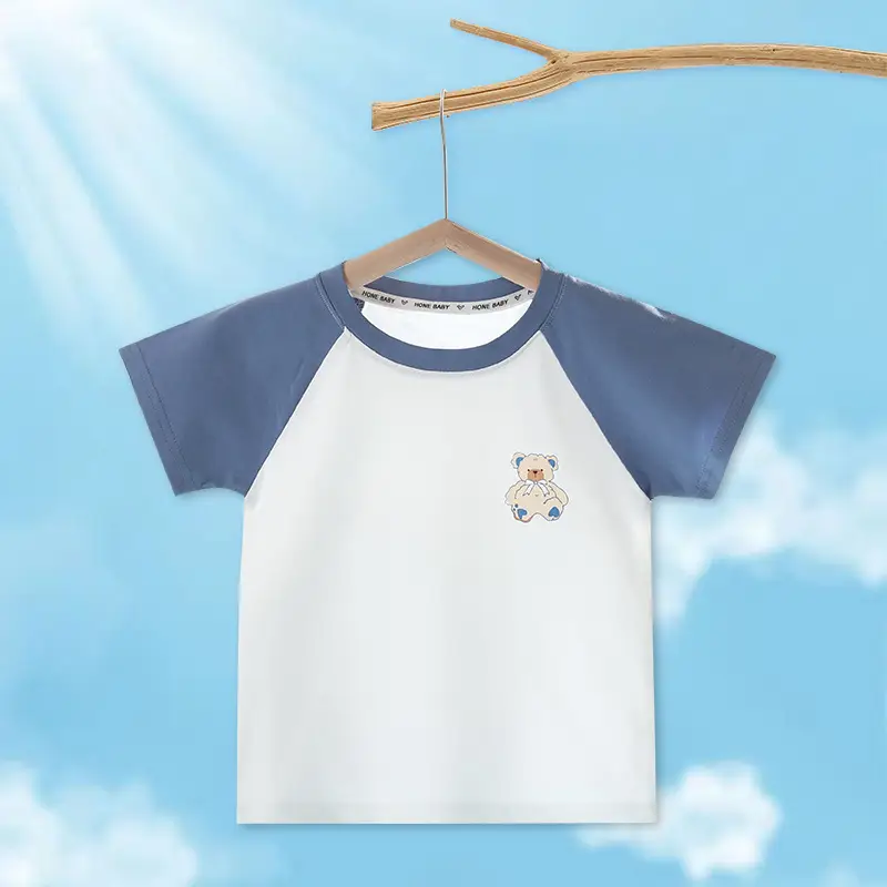 Baby Short Sleeve T-Shirt Kids Ice Cotton Summer Top