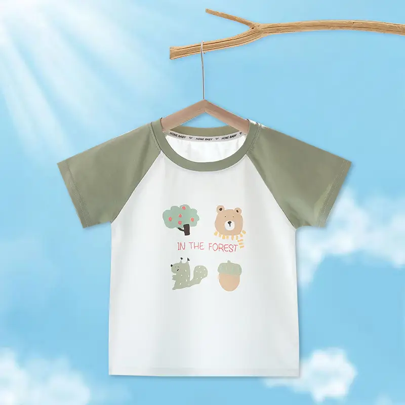 Baby Short Sleeve T-Shirt Kids Ice Cotton Summer Top