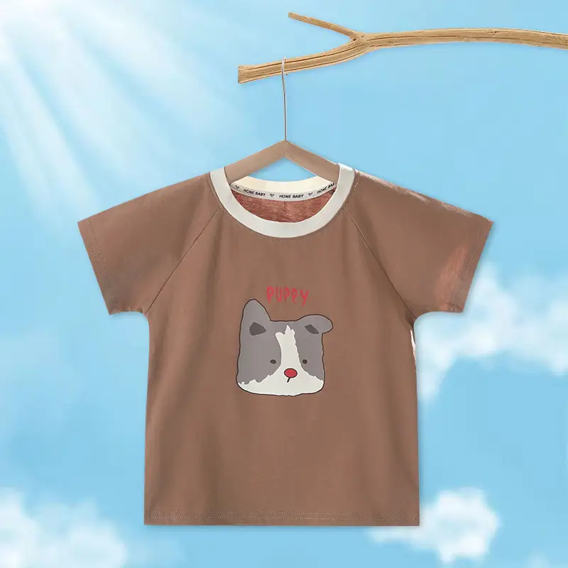 Baby Short Sleeve T-Shirt Kids Ice Cotton Summer Top