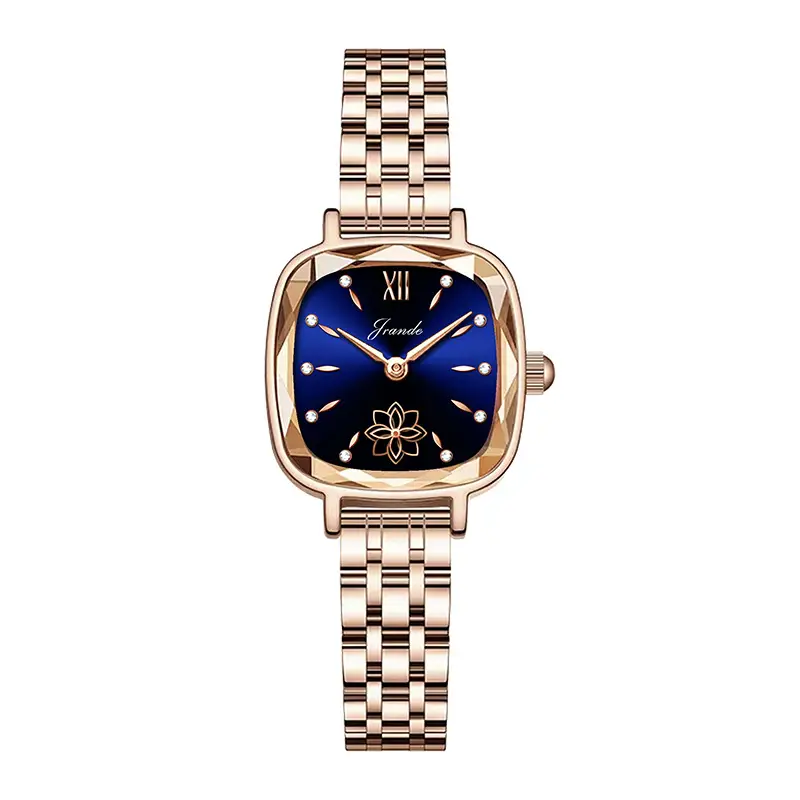 Women's Rose Gold Quartz Watch with Crystal Bracelet - Image 4