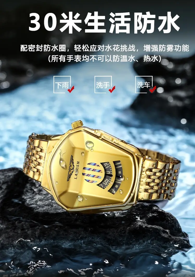 Men's Watch Cross-Border Popular Diamond Concept Business Waterproof Steel Band Fully Automatic Quartz Watch Douyin Dropshipping Wholesale — feature 7