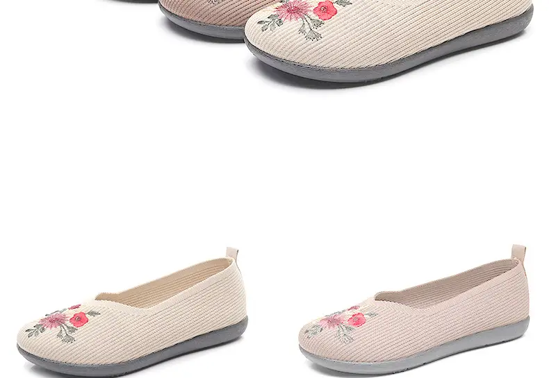 2026 New Style Old Beijing Cloth Shoes with Soft Soles, Non-Slip, Fly-Knit, Breathable Slip-On Shoes for Middle-Aged and Elderly Women — feature 17