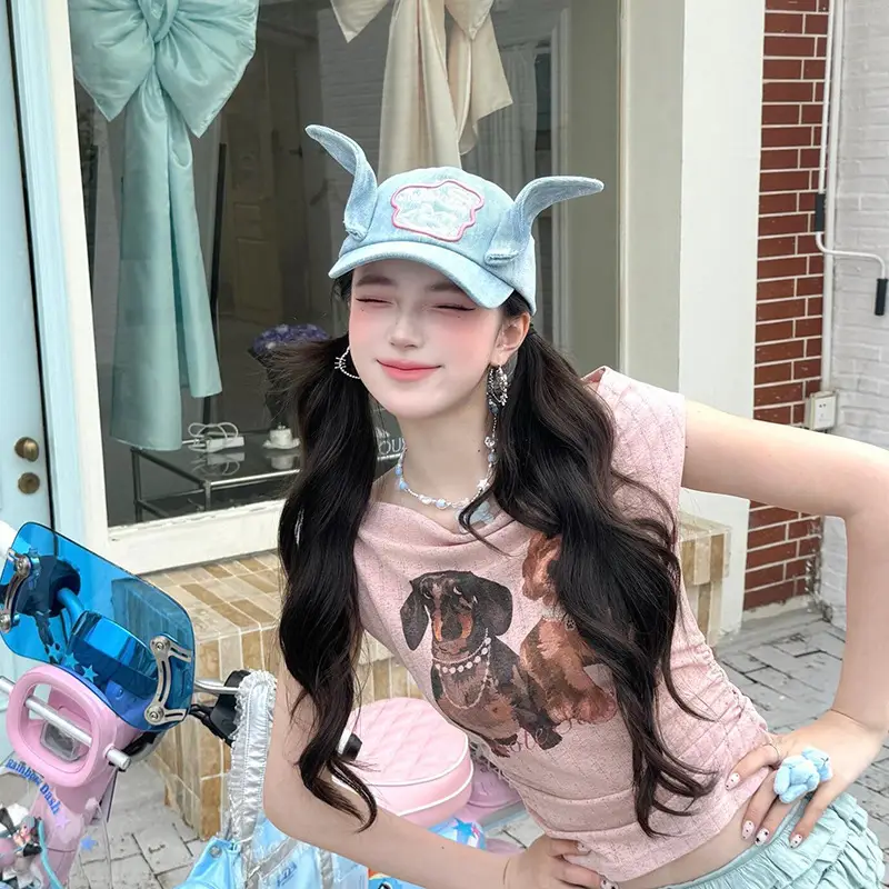 3D Don't Touch Me Donkey Hat for Women Spring Summer