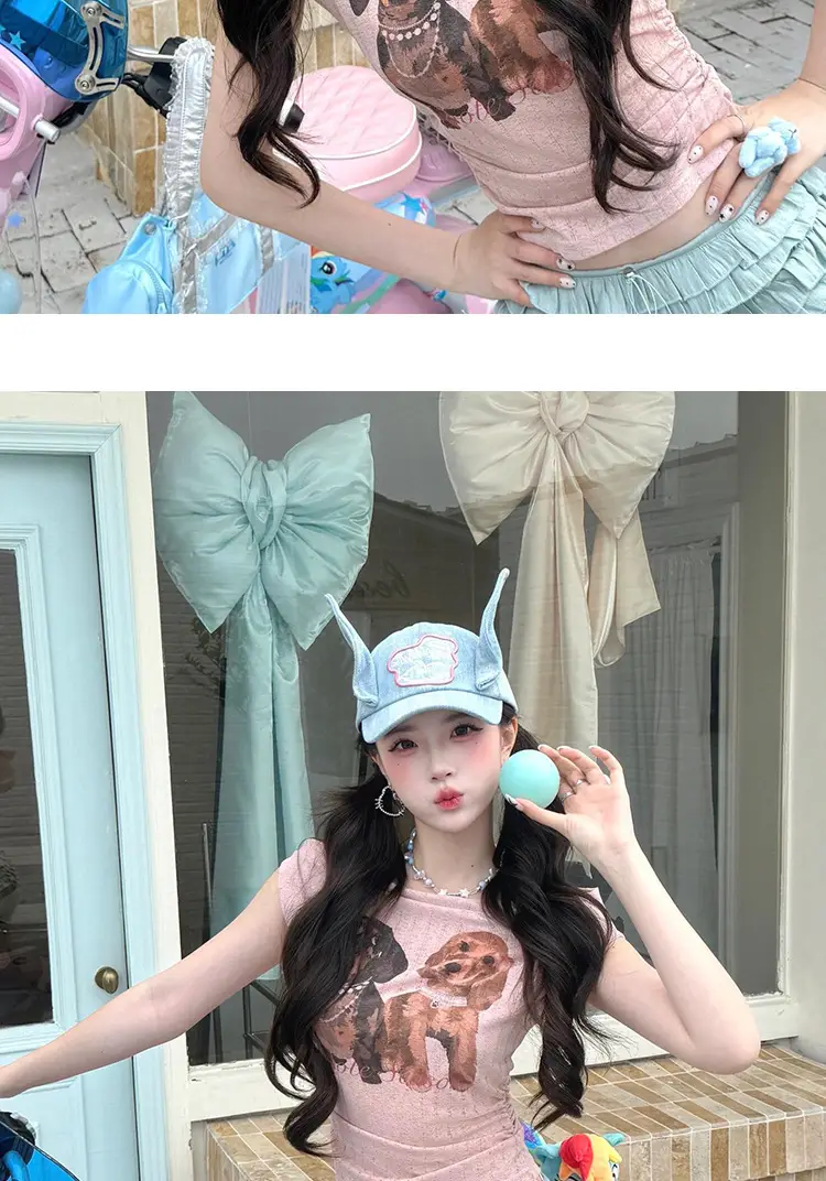 3D Don't Touch Me Donkey Hat for Women Spring Summer — feature 14