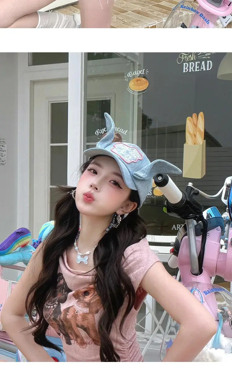 3D Don't Touch Me Donkey Hat for Women Spring Summer — feature 17