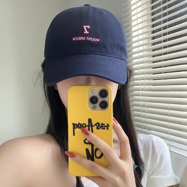Women Navy Blue Embroidered Cap Mount Green - Image 11