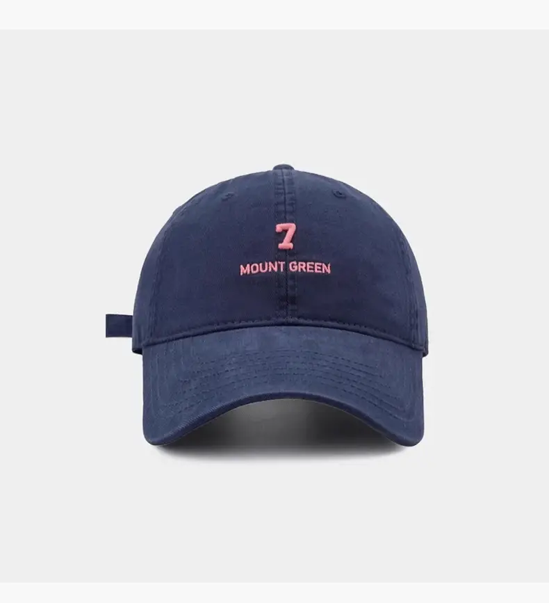 Women Navy Blue Embroidered Cap Mount Green — feature 20