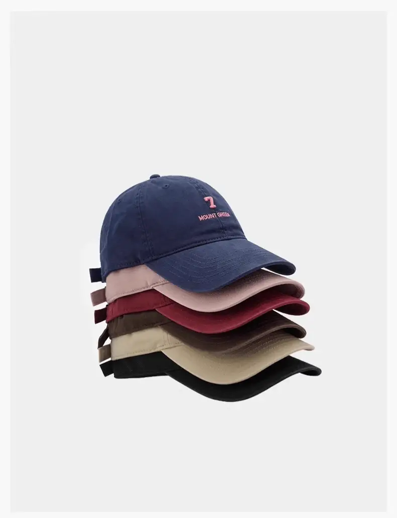 Women Navy Blue Embroidered Cap Mount Green — feature 7