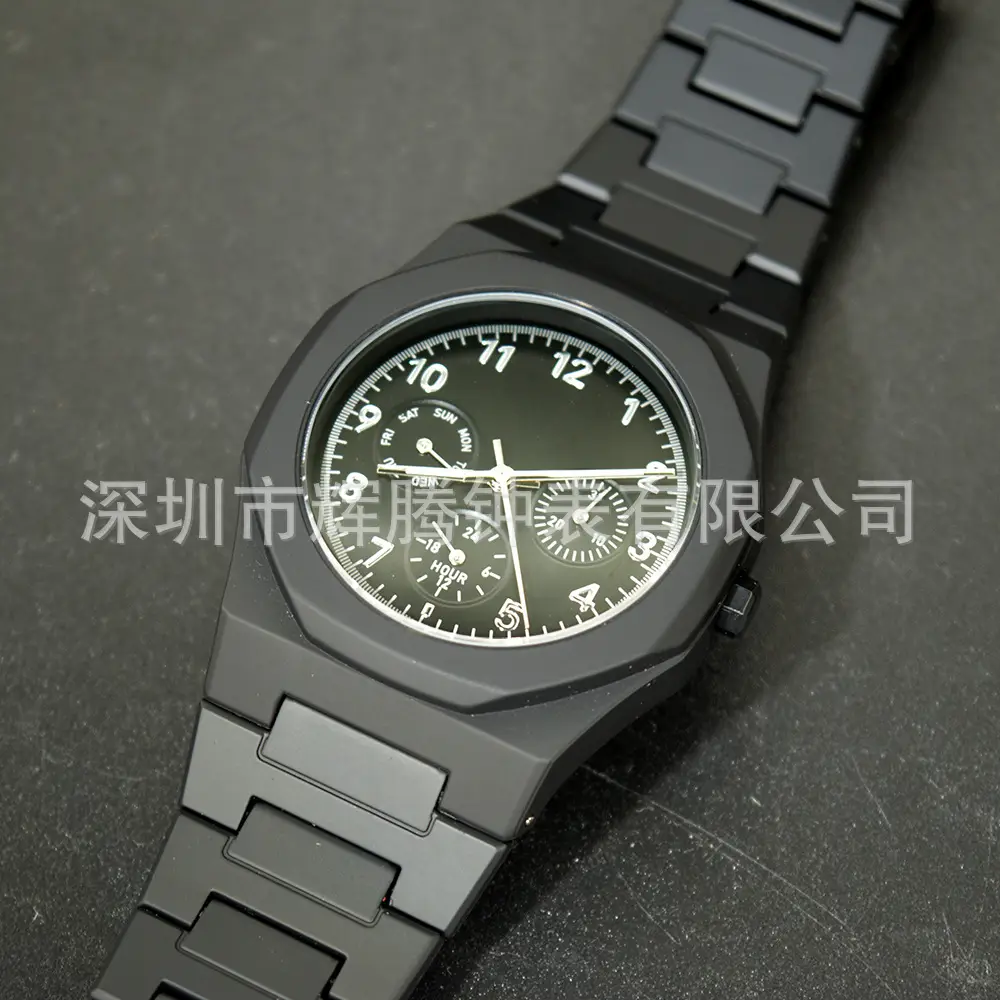 High-End Plastic Six-Pin Watch with Butterfly Buckle - Image 4