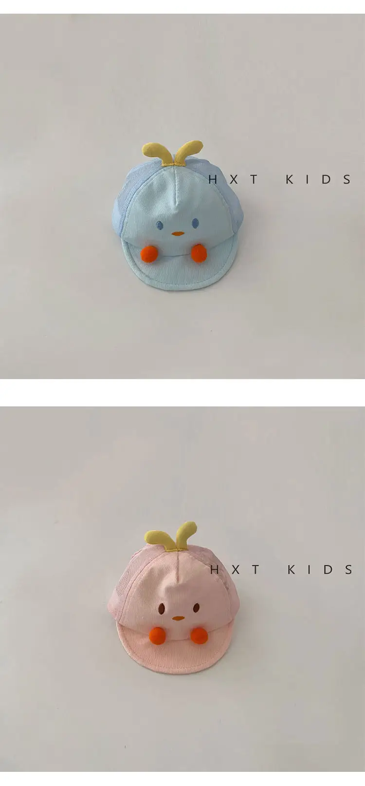 Baby Blue & Pink Baseball Caps for Newborns — feature 6