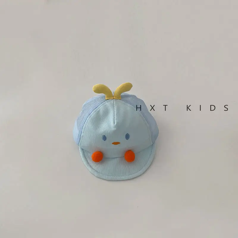 Baby Blue & Pink Baseball Caps for Newborns - Image 2