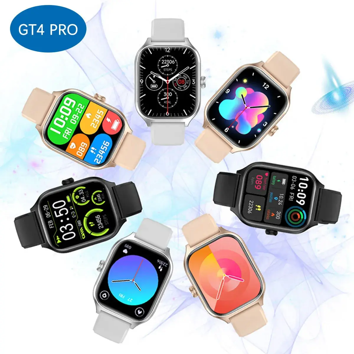 Gt4 Pro Smart Watch with Large Screen & Health Features