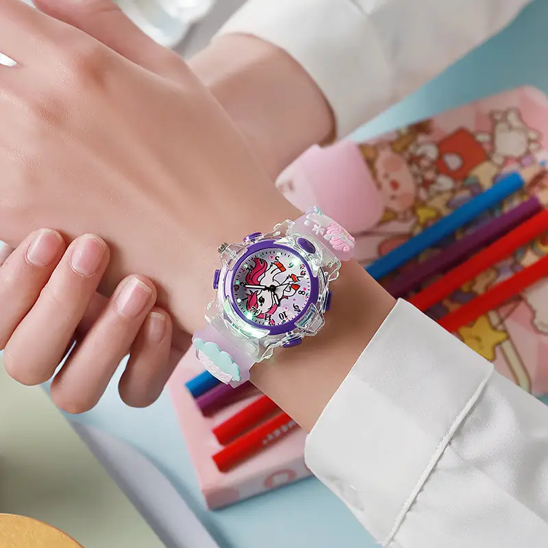 Cute Cartoon Silicone Watch for Girls Kids