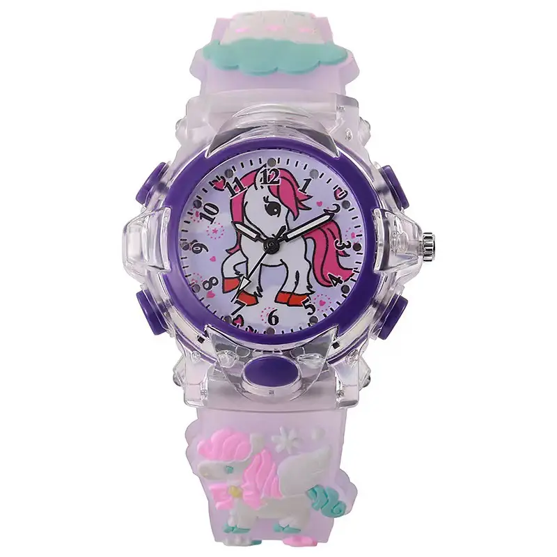 Cute Cartoon Silicone Watch for Girls Kids
