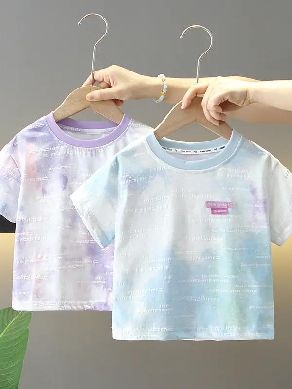 Cool Baby T-Shirt Purple Tie-Dye 2026 Summer - Image 3