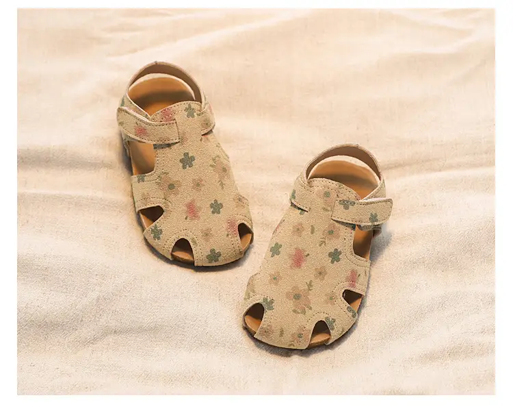 2025 New Summer Girls Sandals Suede Leather Cute Baby Shoes — feature 10