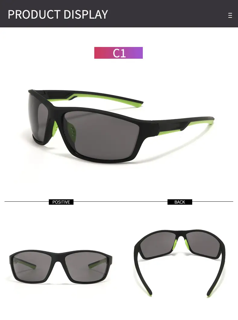 Men Windproof Sunglasses Black Cycling Fishing Outdoor — feature 15