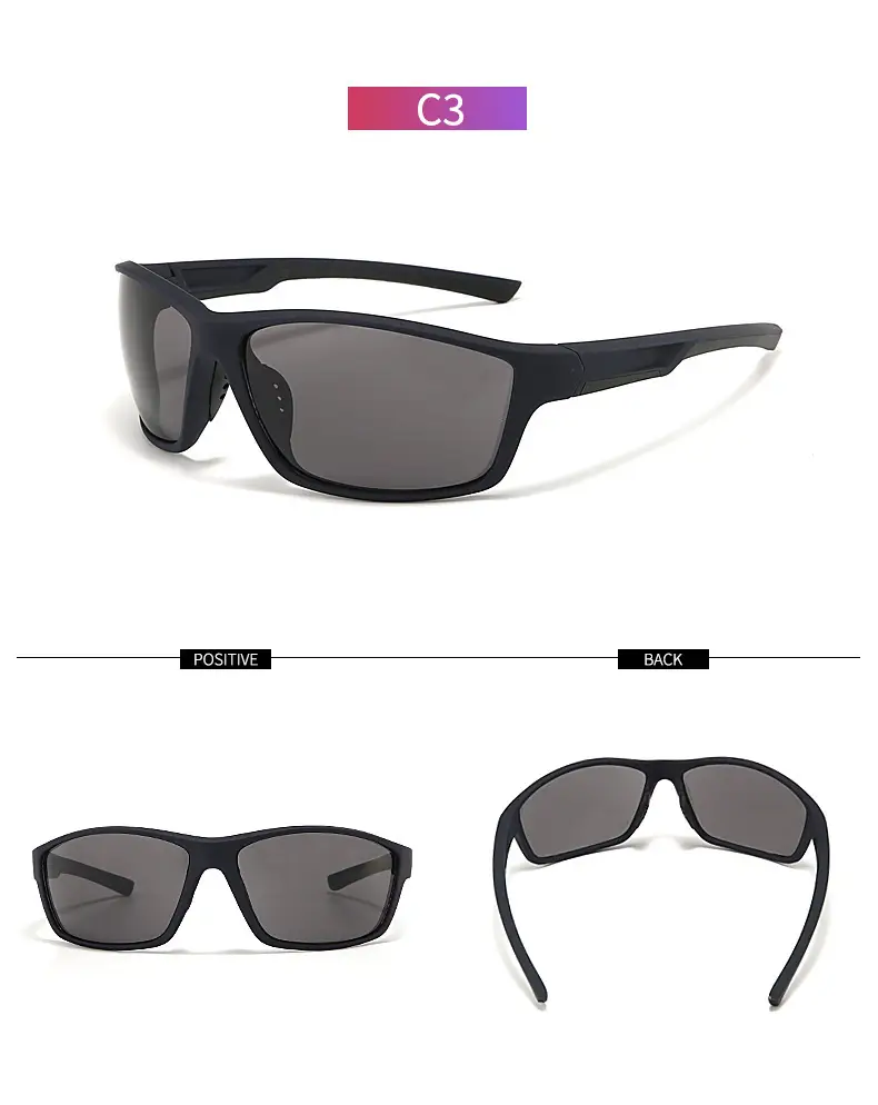 Men Windproof Sunglasses Black Cycling Fishing Outdoor — feature 17