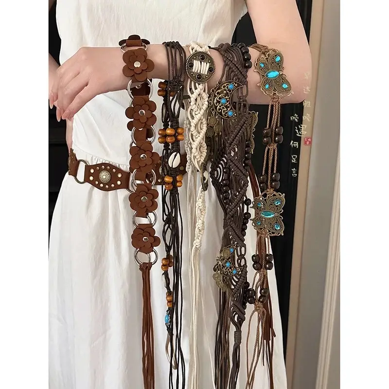 Bohemian Wooden Beads Waist Chain Belt - Image 17