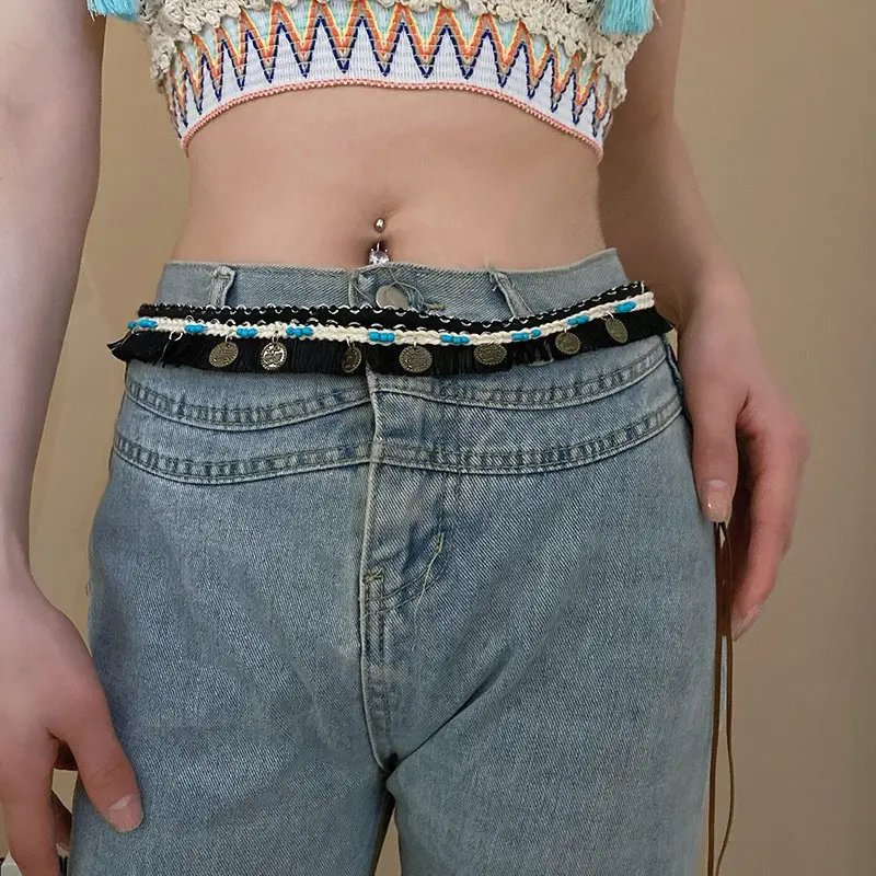Bohemian Wooden Beads Waist Chain Belt — feature 15