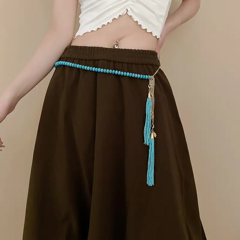 Bohemian Wooden Beads Waist Chain Belt - Image 11