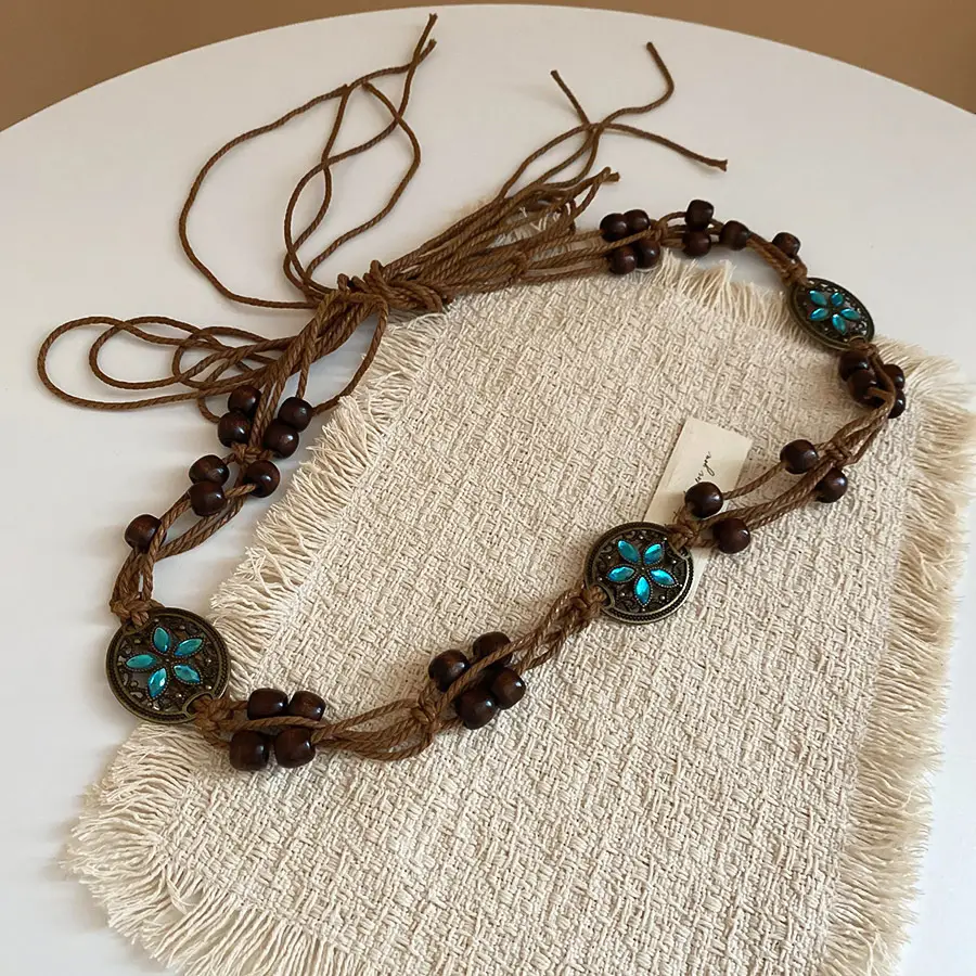 Bohemian Wooden Beads Waist Chain Belt - Image 4