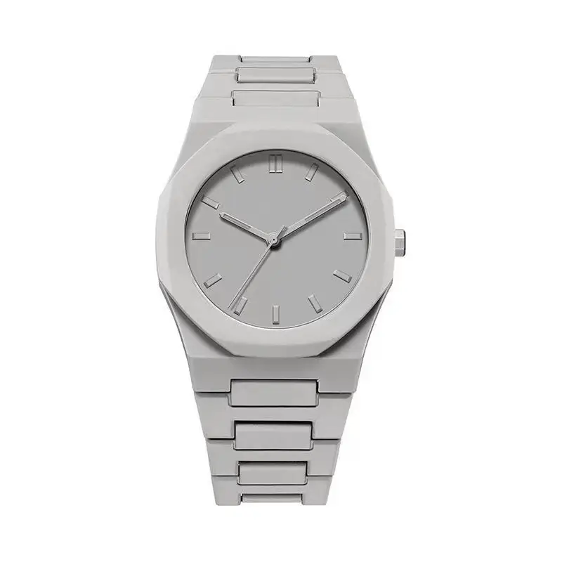 Black Plastic Men's Wristwatch with Large Dial - Image 3