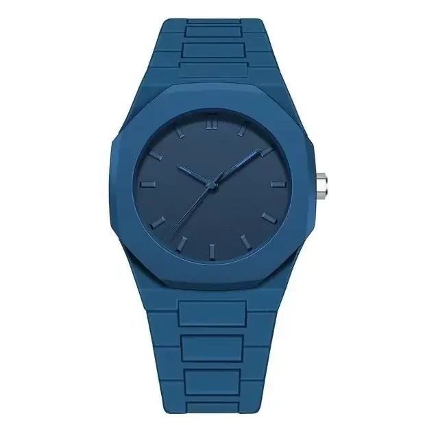 Black Plastic Men's Wristwatch with Large Dial - Image 4