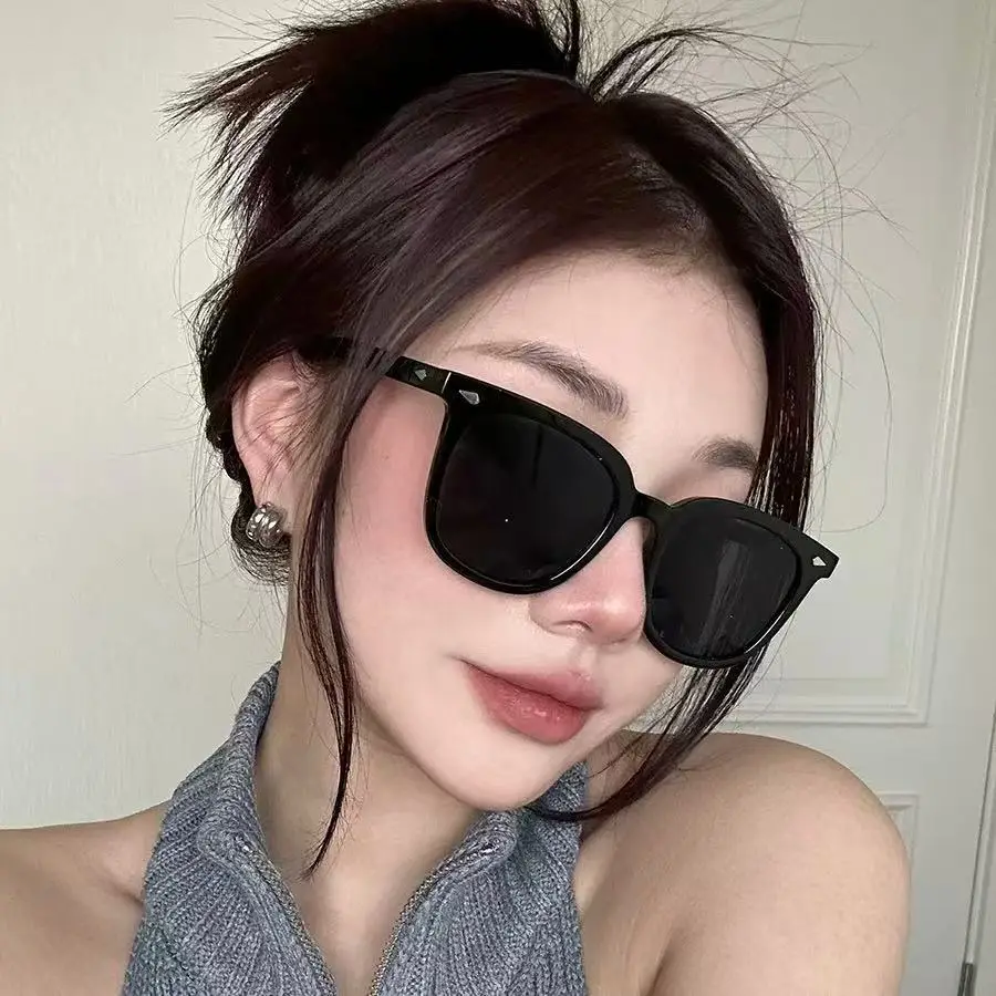 2025 Anti-UV Sunglasses Black Frame Women - Image 14