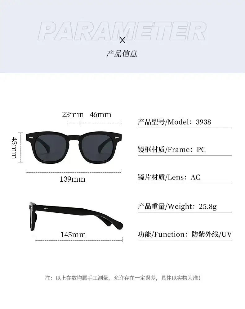 2025 Anti-UV Sunglasses Black Frame Women — feature 9