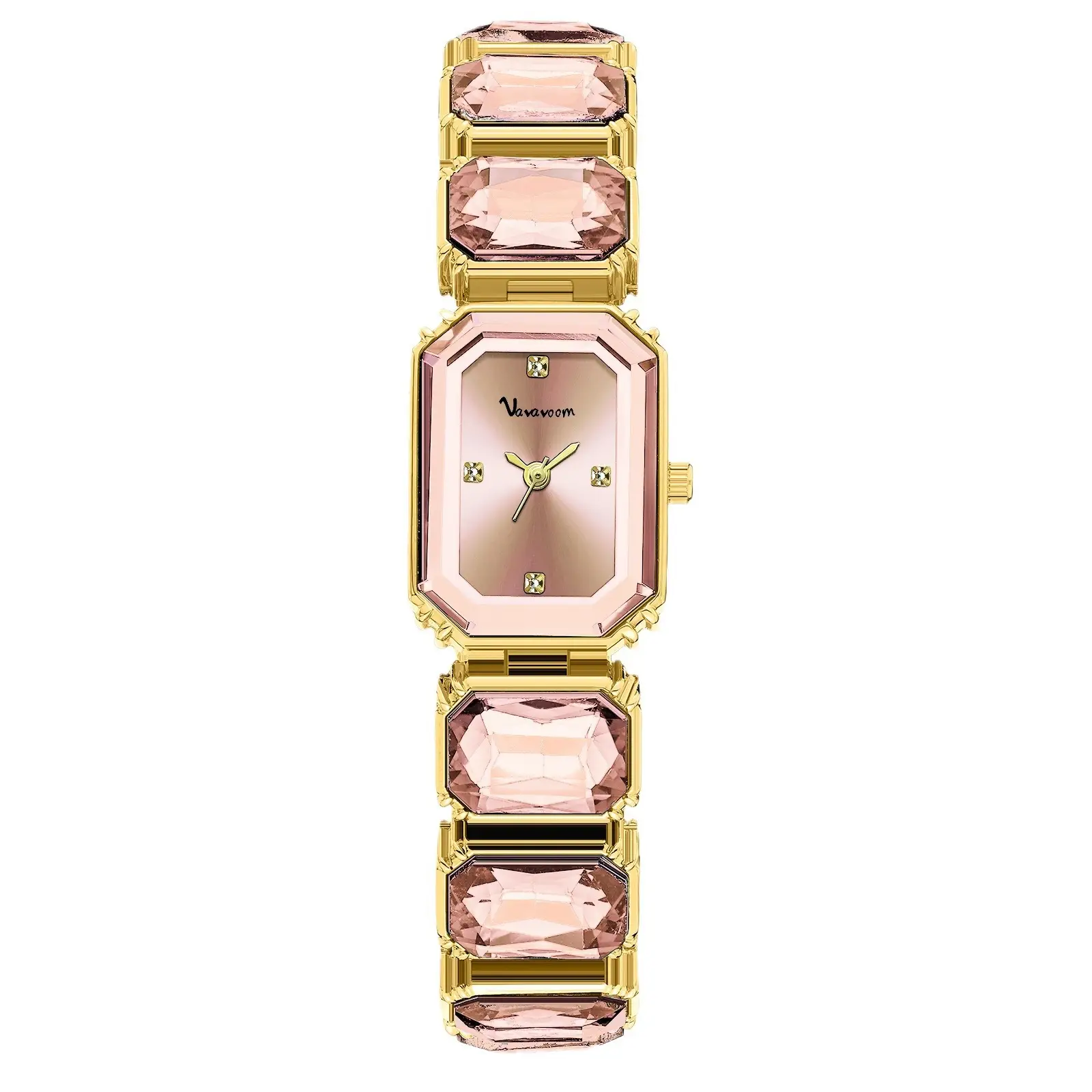 Elegant Green Square Dial Women's Quartz Watch - Image 6