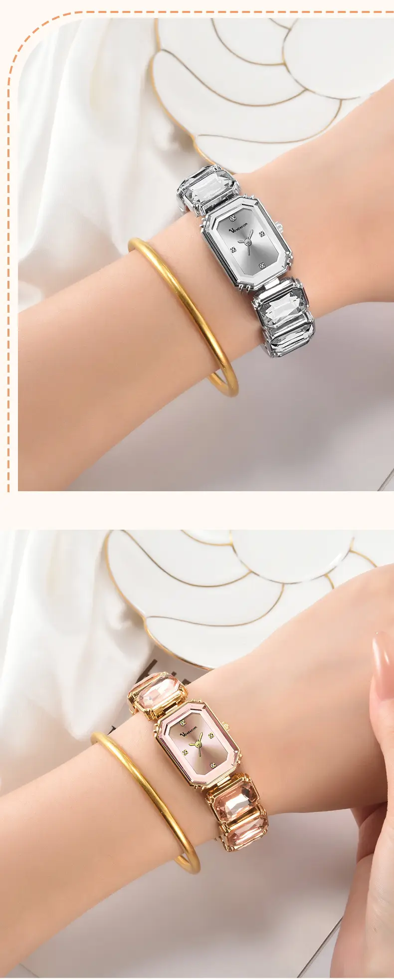 Elegant Green Square Dial Women's Quartz Watch — feature 18