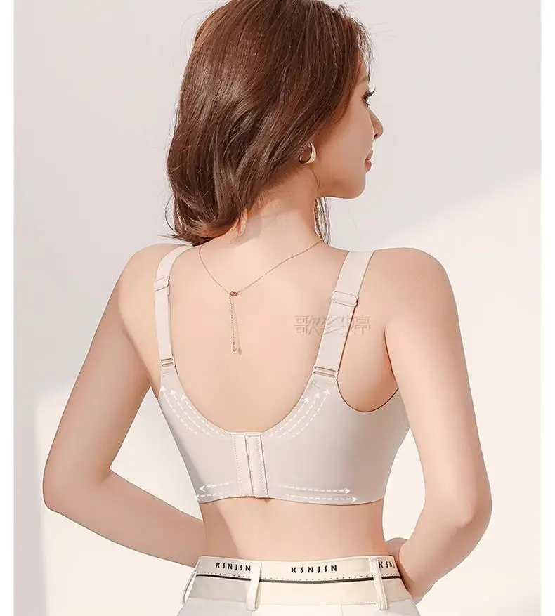 Large Bust Minimizing Seamless Bra for Women, Full Cup, Summer Thin Style, Lift and Anti-Sagging, Side Breast Collection, Plus Size Shaping Bra — feature 16