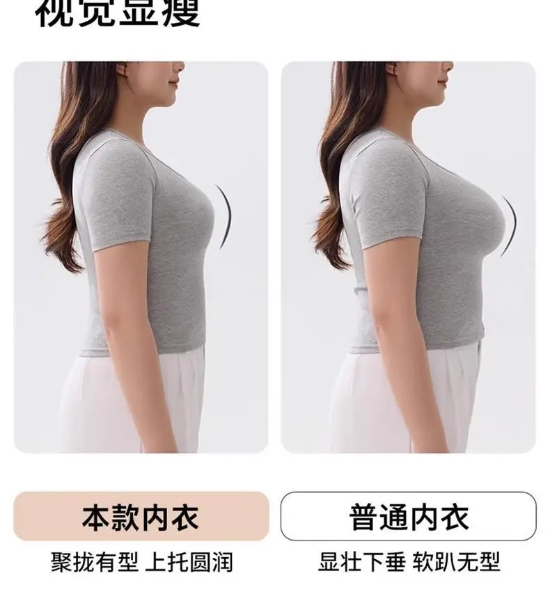 Large Bust Minimizing Seamless Bra for Women, Full Cup, Summer Thin Style, Lift and Anti-Sagging, Side Breast Collection, Plus Size Shaping Bra — feature 8
