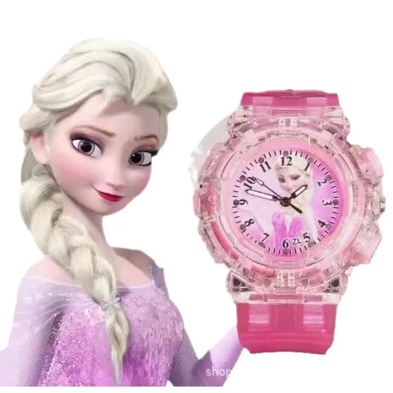 Elsa Ice Princess Kids Watch Blue Transparent - Image 14