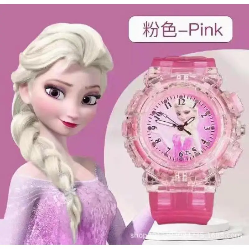 Elsa Ice Princess Kids Watch Blue Transparent - Image 2