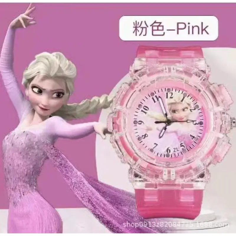 Elsa Ice Princess Kids Watch Blue Transparent - Image 4